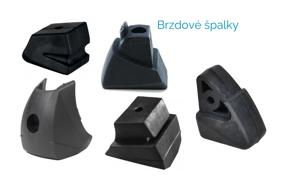 Náhradní brzdové špalky do brzd kolečkových inline bruslí